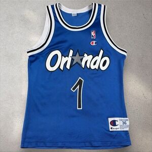 VTG PENNY HARDAWAY CHAMPION SIZE 36 ORLANDO MAGIC JERSEY NBA BASKETBALL BLUE 90s